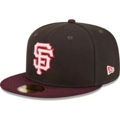 Men's San Francisco Giants New Era Brown/Maroon Chocolate Strawberry 59FIFTY Fitted Hat -CapNation Shop maroon san francisco giants chocolate strawberry 59fifty fitted hat ss5 p 200000322pv 3u wjvp1omnb9nu9hkzndtbv z9dmmxibvay5vqz2esyq