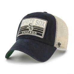 Men's Chicago White Sox '47 Black Four Stroke Clean Up Trucker Snapback Hat
