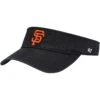 Men's San Francisco Giants '47 Black Clean Up Adjustable Visor -CapNation Shop mens 47 black san francisco giants clean up adjustable visor pi3882000 altimages ff 3882761 b01df0116e738a61468calt1 full