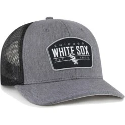 Men's Chicago White Sox '47 Charcoal Slate Trucker Snapback Hat -CapNation Shop mens 47 charcoal chicago white sox slate trucker snapback hat ss5 p 200021482pv 3u adfohvcmkwte0ffh21fqv fqbtdtko2bmditkpgt1i