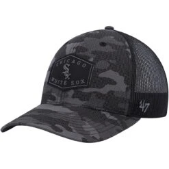 Men's Chicago White Sox '47 Charcoal Tonal Camo Convoy Trucker Snapback Hat