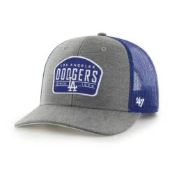 Men's Los Angeles Dodgers '47 Charcoal Slate Trucker Snapback Hat