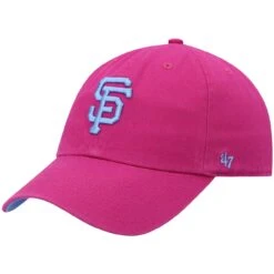 Men's San Francisco Giants '47 Pink Periwinkle Orchid Undervisor Clean Up Adjustable Hat