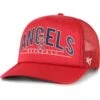 Men's Los Angeles Angels '47 Red Backhaul Foam Trucker Snapback Hat -CapNation Shop mens 47 red los angeles angels backhaul foam trucker snapback hat ss5 p 5015137pv 1u zss2hkdmrmaf4ps8xynev gyusizdvszcdl4s1uigv