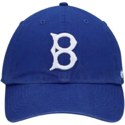 Men's Brooklyn Dodgers '47 Royal 1949 Logo Cooperstown Collection Clean Up Adjustable Hat -CapNation Shop mens 47 royal brooklyn dodgers 1949 logo cooperstown collection clean up adjustable hat pi3872000 altimages ff 3872957 ac75b88f19feb97bed72alt2 full