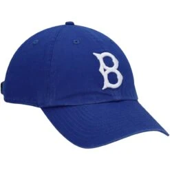 Men's Brooklyn Dodgers '47 Royal 1949 Logo Cooperstown Collection Clean Up Adjustable Hat -CapNation Shop mens 47 royal brooklyn dodgers 1949 logo cooperstown collection clean up adjustable hat pi3872000 altimages ff 3872957 ac75b88f19feb97bed72alt3 full