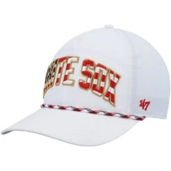 Men's Chicago White Sox '47 White Flag Flutter Hitch Snapback Hat