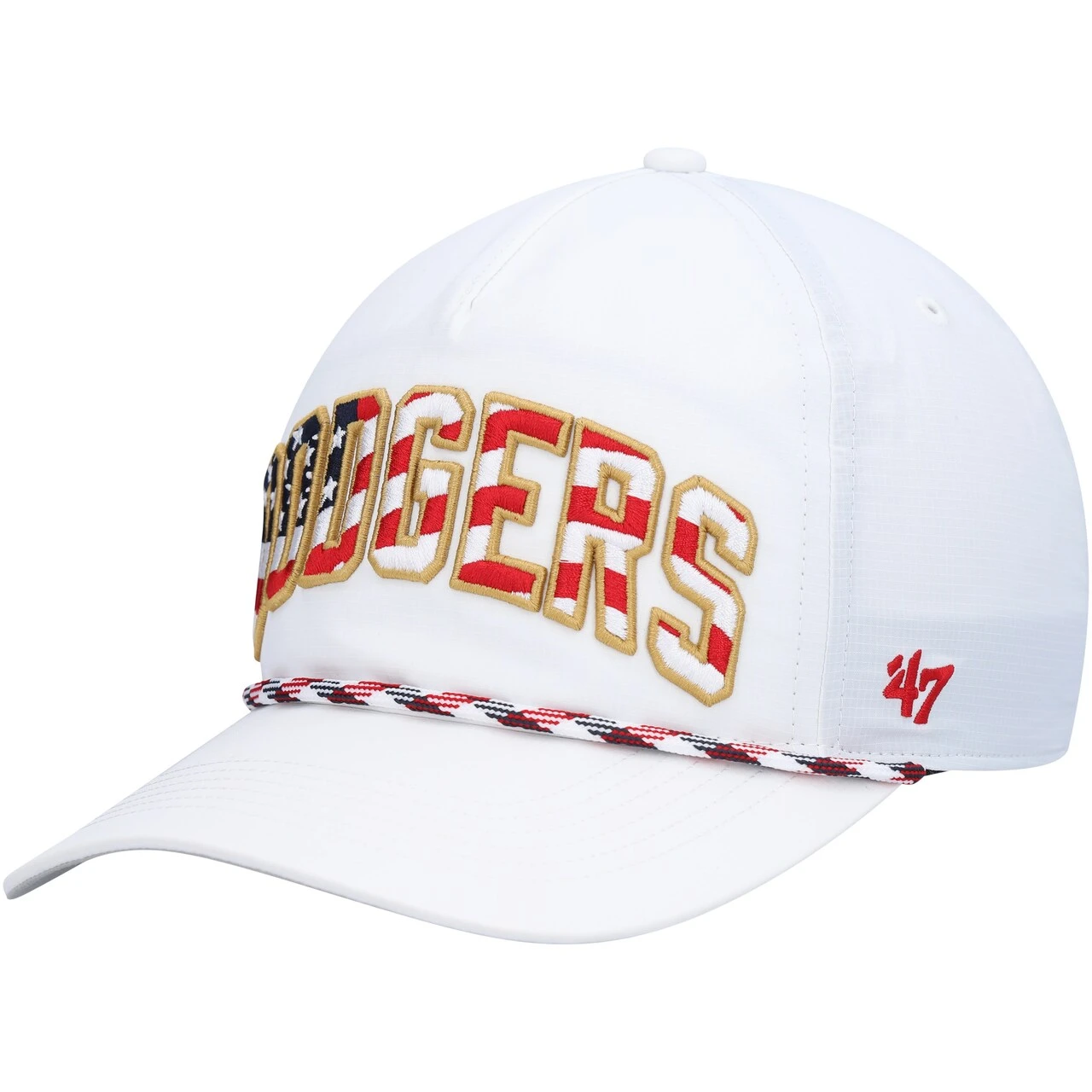 Men's Los Angeles Dodgers '47 White Flag Flutter Hitch Snapback Hat 3 Men's Los Angeles Dodgers '47 White Flag Flutter Hitch Snapback Hat