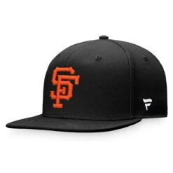 Men's San Francisco Giants Fanatics Branded Black Cooperstown Collection Core Snapback Hat