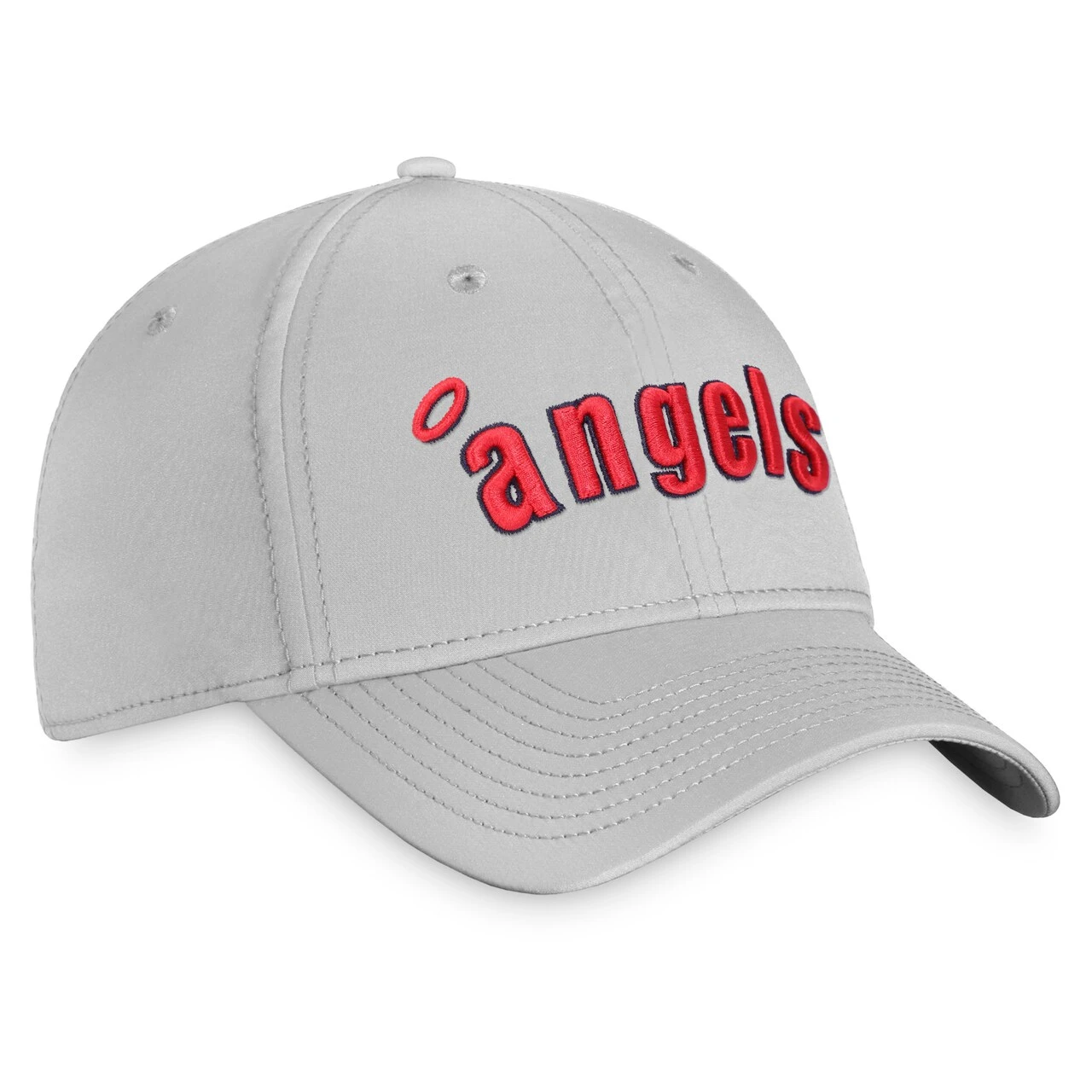 Men's California Angels Fanatics Branded Gray Cooperstown Collection Core Flex Hat - Image 3