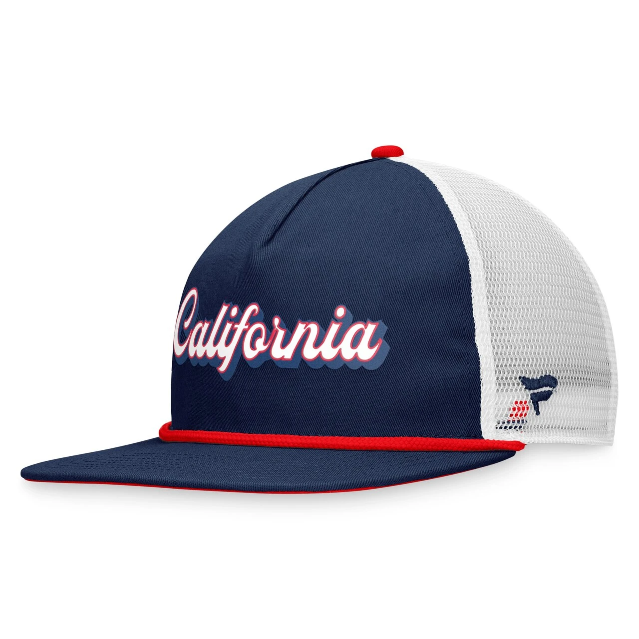 Men's California Angels Fanatics Branded Navy Heritage Golfer Snapback Hat - Image 3