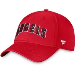 Men's Los Angeles Angels Fanatics Branded Red Core Flex Hat