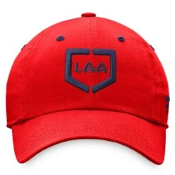 Men's Los Angeles Angels Fanatics Branded Red Iconic Home Plate Adjustable Hat -CapNation Shop mens fanatics branded red los angeles angels iconic home plate adjustable hat pi4368000 altimages ff 4368336 cfc0128de121c305db22alt2 full
