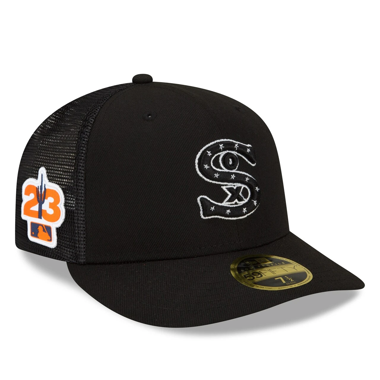 Men's Chicago White Sox New Era Black 2023 Spring Training Low Profile 59FIFTY Fitted Hat 3 Men's Chicago White Sox New Era Black 2023 Spring Training Low Profile 59FIFTY Fitted Hat