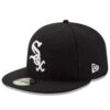 Men's Chicago White Sox New Era Black Game Authentic Collection On-Field 59FIFTY Fitted Hat -CapNation Shop mens new era black chicago white sox game authentic collection on field 59fifty fitted hat pi2659000 altimages ff 2659250alt1 full