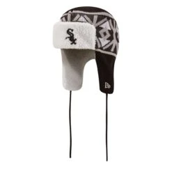 Men's Chicago White Sox New Era Black Knit Trapper Hat