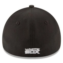 Men's Chicago White Sox New Era Black MLB Team Classic 39THIRTY Flex Hat
