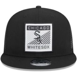 Men's Chicago White Sox New Era Black Scratch Squared Trucker 9FIFTY Snapback Hat -CapNation Shop mens new era black chicago white sox scratch squared trucker 9fifty snapback hat ss5 p 200012998pv 2u 2ekbgq2kn3vt0rh96zdov a7wjw9zgb3zbmi0r8cmr