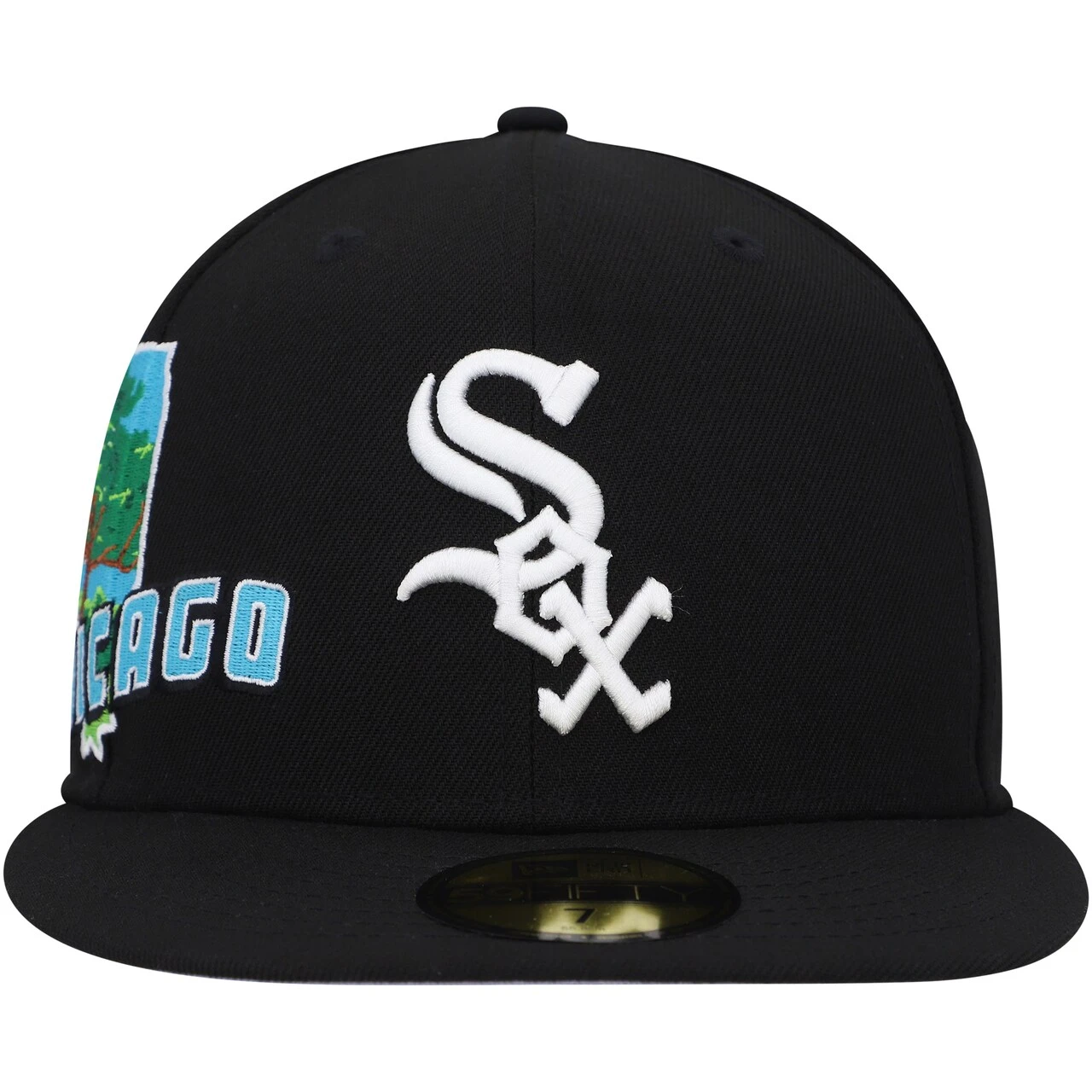 Men's Chicago White Sox New Era Black Stateview 59FIFTY Fitted Hat 4 Men's Chicago White Sox New Era Black Stateview 59FIFTY Fitted Hat - Image 2