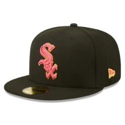 Men's Chicago White Sox New Era Black Summer Sherbet 59FIFTY Fitted Hat -CapNation Shop mens new era black chicago white sox summer sherbet 59fifty fitted hat ss5 p 4789488pv 3u n1qmym5cwdnhphnmkfkbv glcms1fej6bmyp0cflj2
