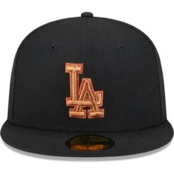 Men's Los Angeles Dodgers New Era Black Metallic Pop 59FIFTY Fitted Hat -CapNation Shop mens new era black los angeles dodgers metallic pop 59fifty fitted hat ss5 p 5047339pv 2u njtfyvsrtjrwt3kq5qlwv qm6vmb043pmho8jjixmd