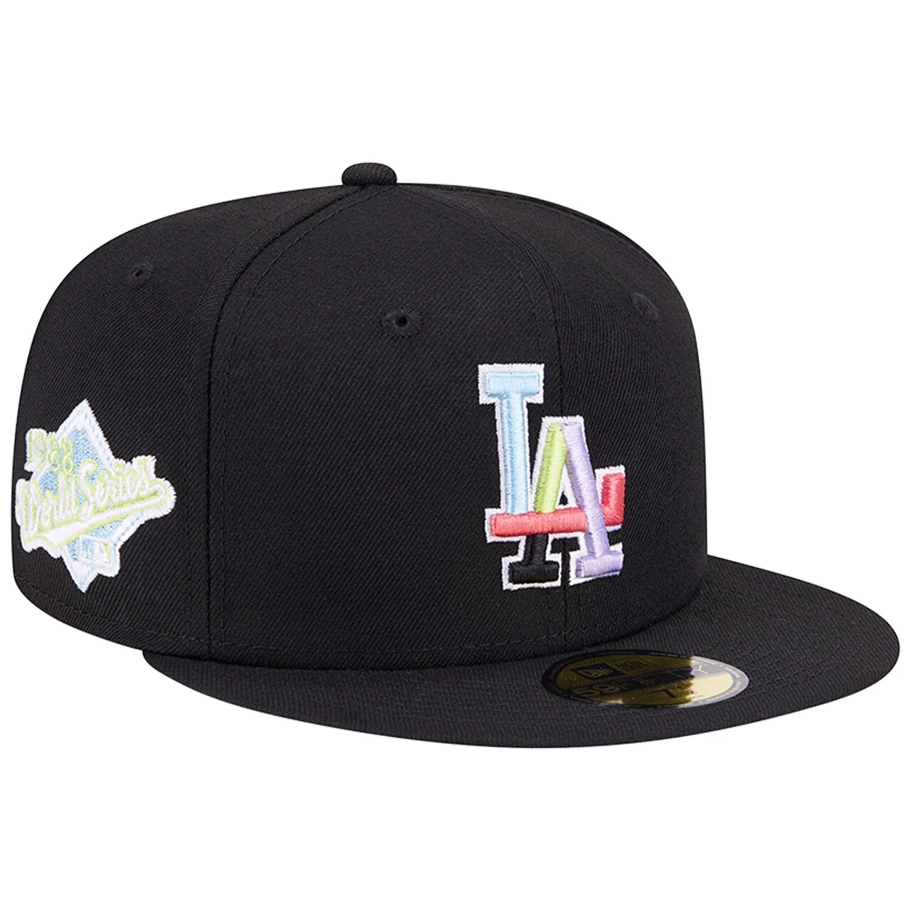 Men's Los Angeles Dodgers New Era Black Multi-Color Pack 59FIFTY Fitted Hat 3 Men's Los Angeles Dodgers New Era Black Multi-Color Pack 59FIFTY Fitted Hat