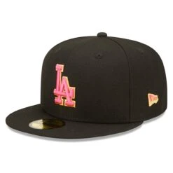 Men's Los Angeles Dodgers New Era Black Summer Sherbet 59FIFTY Fitted Hat -CapNation Shop mens new era black los angeles dodgers summer sherbet 59fifty fitted hat ss5 p 4789510pv 3u et4pq4vuosegboqwafl2v l05jneettesgg32yqjn3