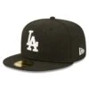 Men's Los Angeles Dodgers New Era Black Team Logo 59FIFTY Fitted Hat -CapNation Shop mens new era black los angeles dodgers team logo 59fifty fitted hat pi4733000 altimages ff 4733468 d792c5977ff4dfccf2a2alt1 full
