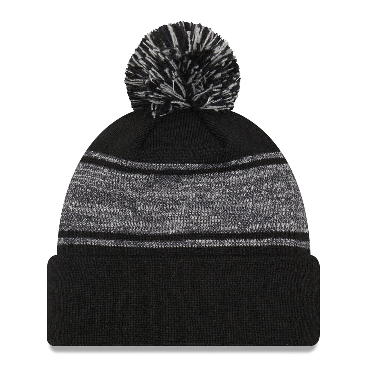 Men's New York Yankees New Era Black Chilled Cuffed Knit Hat With Pom 4 Men's New York Yankees New Era Black Chilled Cuffed Knit Hat With Pom - Image 2