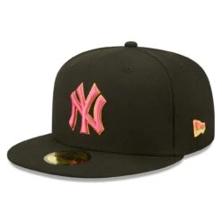 Men's New York Yankees New Era Black Summer Sherbet 59FIFTY Fitted Hat -CapNation Shop mens new era black new york yankees summer sherbet 59fifty fitted hat ss5 p 4789498pv 3u ooo4rhcyogbsaep6mmm6v hubum64lyoptkpom90kf