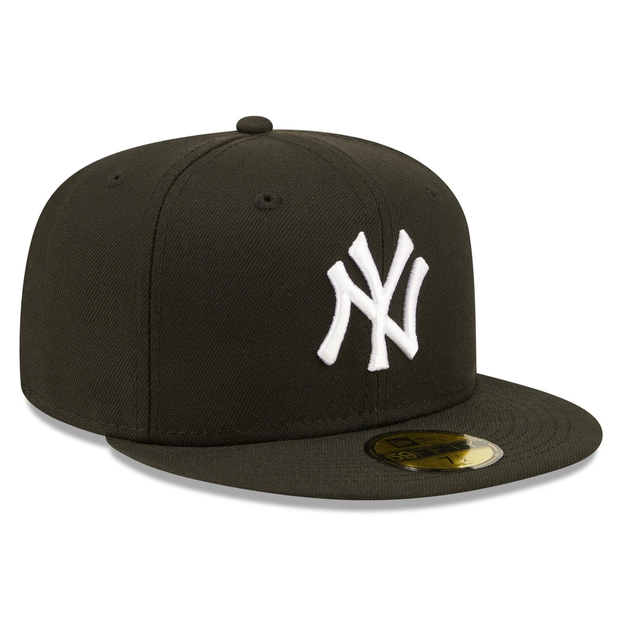 Men's New York Yankees New Era Black Team Logo 59FIFTY Fitted Hat 5 Men's New York Yankees New Era Black Team Logo 59FIFTY Fitted Hat - Image 3