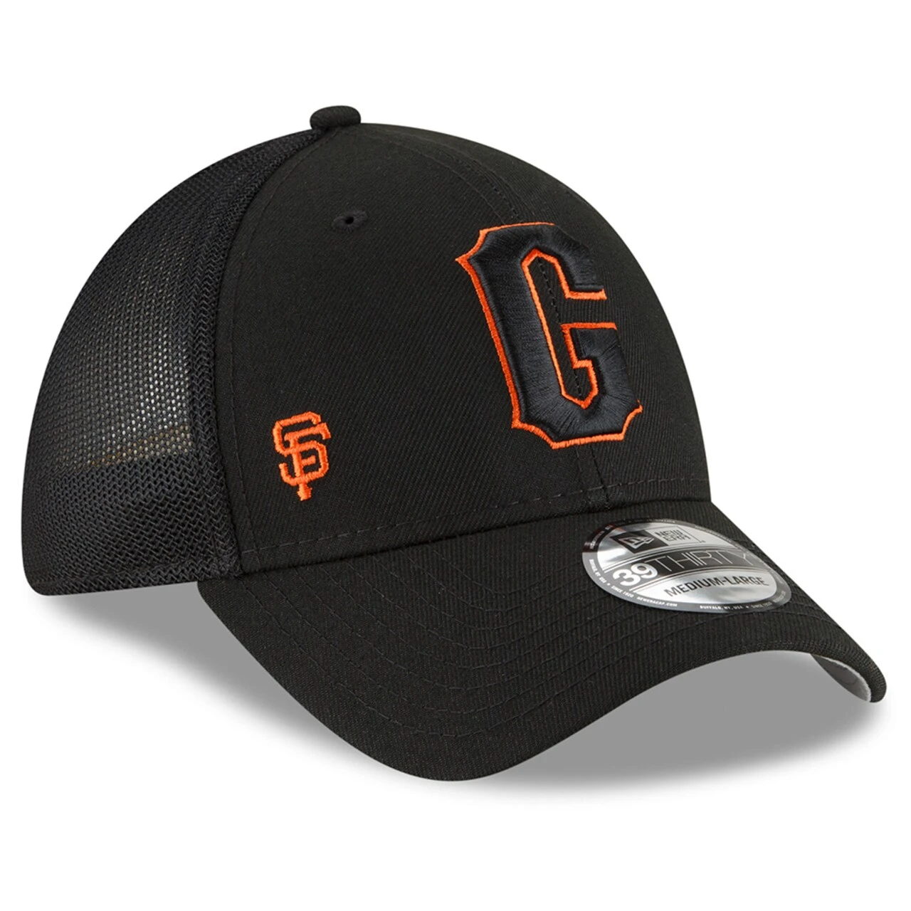 Men's San Francisco Giants New Era Black 2023 Batting Practice 39THIRTY Flex Hat 5 Men's San Francisco Giants New Era Black 2023 Batting Practice 39THIRTY Flex Hat - Image 3
