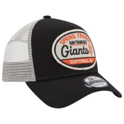 Men's San Francisco Giants New Era Black 2023 Spring Training Patch A-Frame Trucker 9FORTY Snapback Hat -CapNation Shop mens new era black san francisco giants 2023 spring training patch a frame trucker 9forty snapback hat ss5 p 4993700pv 3u 560vklngyfyqhvgghjlgv xsjgpsieemqbu5yh5jex