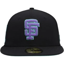 Men's San Francisco Giants New Era Black 50th Anniversary In San Francisco Black Light 59FIFTY Fitted Hat -CapNation Shop mens new era black san francisco giants 50th anniversary in san francisco black light 59fifty fitted hat ss5 p 4788551pv 2u pzay8kr7bqaromcvte3vv 9zvwvop7hul2mw6svone