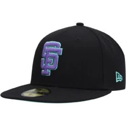Men's San Francisco Giants New Era Black 50th Anniversary In San Francisco Black Light 59FIFTY Fitted Hat -CapNation Shop mens new era black san francisco giants 50th anniversary in san francisco black light 59fifty fitted hat ss5 p 4788551pv 3u pzay8kr7bqaromcvte3vv tdklwxiat6z04acz6wy1