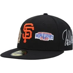 Men's San Francisco Giants New Era Black Historic World Series Champions 59FIFTY Fitted Hat