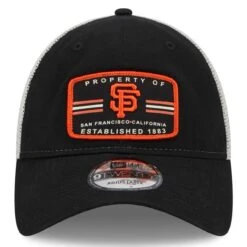 Men's San Francisco Giants New Era Black Property Trucker 9TWENTY Snapback Hat -CapNation Shop mens new era black san francisco giants property trucker 9twenty snapback hat ss5 p 5002977pv 2u x81smafk1shooggowheiv ibmwb9kinjds1cy6vhso