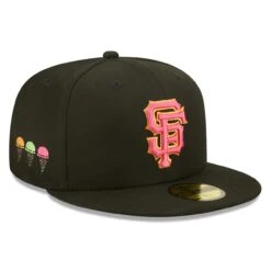 Men's San Francisco Giants New Era Black Summer Sherbet 59FIFTY Fitted Hat