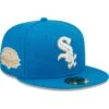 Men's Chicago White Sox New Era Blue Stone Comiskey Park Inaugural Year Undervisor 59FIFTY Fitted Hat -CapNation Shop mens new era blue stone chicago white sox comiskey park inaugural year undervisor 59fifty fitted hat pi4694000 altimages ff 4694150 463acd8c3f4a164ff791alt1 full
