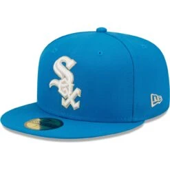 Men's Chicago White Sox New Era Blue Stone Comiskey Park Inaugural Year Undervisor 59FIFTY Fitted Hat -CapNation Shop mens new era blue stone chicago white sox comiskey park inaugural year undervisor 59fifty fitted hat pi4694000 altimages ff 4694150 463acd8c3f4a164ff791alt3 full