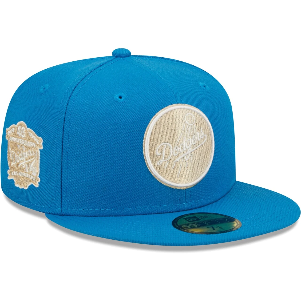 Men's Los Angeles Dodgers New Era Blue Stone 40th Anniversary Undervisor 59FIFTY Fitted Hat 3 Men's Los Angeles Dodgers New Era Blue Stone 40th Anniversary Undervisor 59FIFTY Fitted Hat