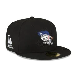 Men's Los Angeles Dodgers New Era Born X Raised Black Mr. Cartoon 59FIFTY Fitted Hat -CapNation Shop mens new era born x raised black los angeles dodgers mr cartoon 59fifty fitted hat ss5 p 200007976pv 3u wqxsklovr6hva62zgxchv nitwgynqg2aosfa0t0xv