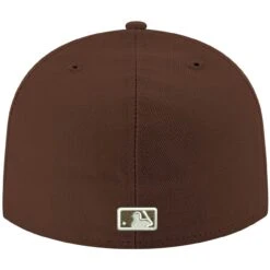 Men's New York Yankees New Era Brown White Logo 59FIFTY Fitted Hat -CapNation Shop mens new era brown new york yankees white logo 59fifty fitted hat pi4208000 altimages ff 4208674 b31f0400c1e4eba0dcadalt4 full