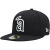 Men's California Angels New Era Black On Black Dub 59FIFTY Fitted Hat -CapNation Shop mens new era california angels black on black dub 59fifty fitted hat ss5 p 4799922pv 1u f4wmr7n5dvf6ikgervvzv xmovxrnjiuloqukqgzhx