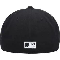 Men's California Angels New Era Black On Black Dub 59FIFTY Fitted Hat -CapNation Shop mens new era california angels black on black dub 59fifty fitted hat ss5 p 4799922pv 4u f4wmr7n5dvf6ikgervvzv ijoikrwf8qbn9boz2xgo