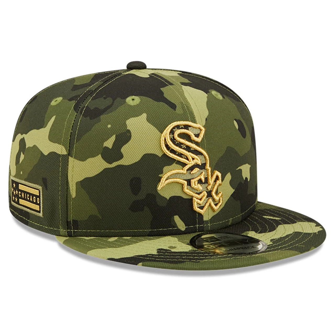Men's Chicago White Sox New Era Camo 2022 Armed Forces Day 9FIFTY Snapback Adjustable Hat 3 Men's Chicago White Sox New Era Camo 2022 Armed Forces Day 9FIFTY Snapback Adjustable Hat