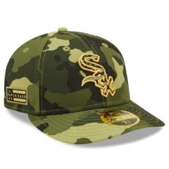 Men's Chicago White Sox New Era Camo 2022 Armed Forces Day On-Field Low Profile 59FIFTY