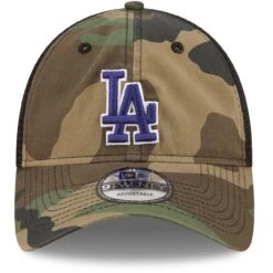 Men's Los Angeles Dodgers New Era Camo Trucker 9TWENTY Snapback Hat -CapNation Shop mens new era camo los angeles dodgers trucker 9twenty snapback hat pi4417000 altimages ff 4417548 d2de36da3177d3922612alt2 full