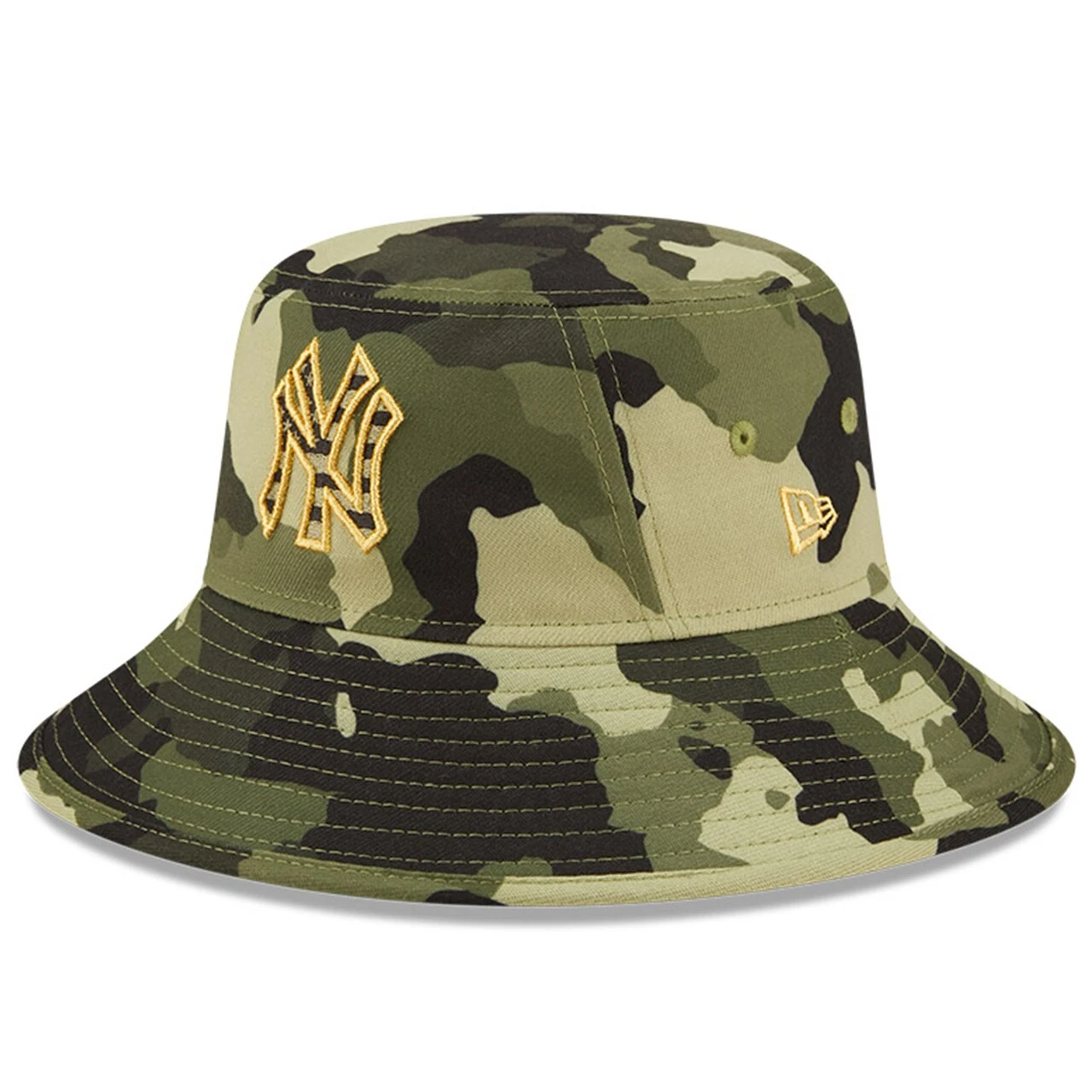 Men's New York Yankees New Era Camo 2022 Armed Forces Day Bucket Hat 5 Men's New York Yankees New Era Camo 2022 Armed Forces Day Bucket Hat - Image 3