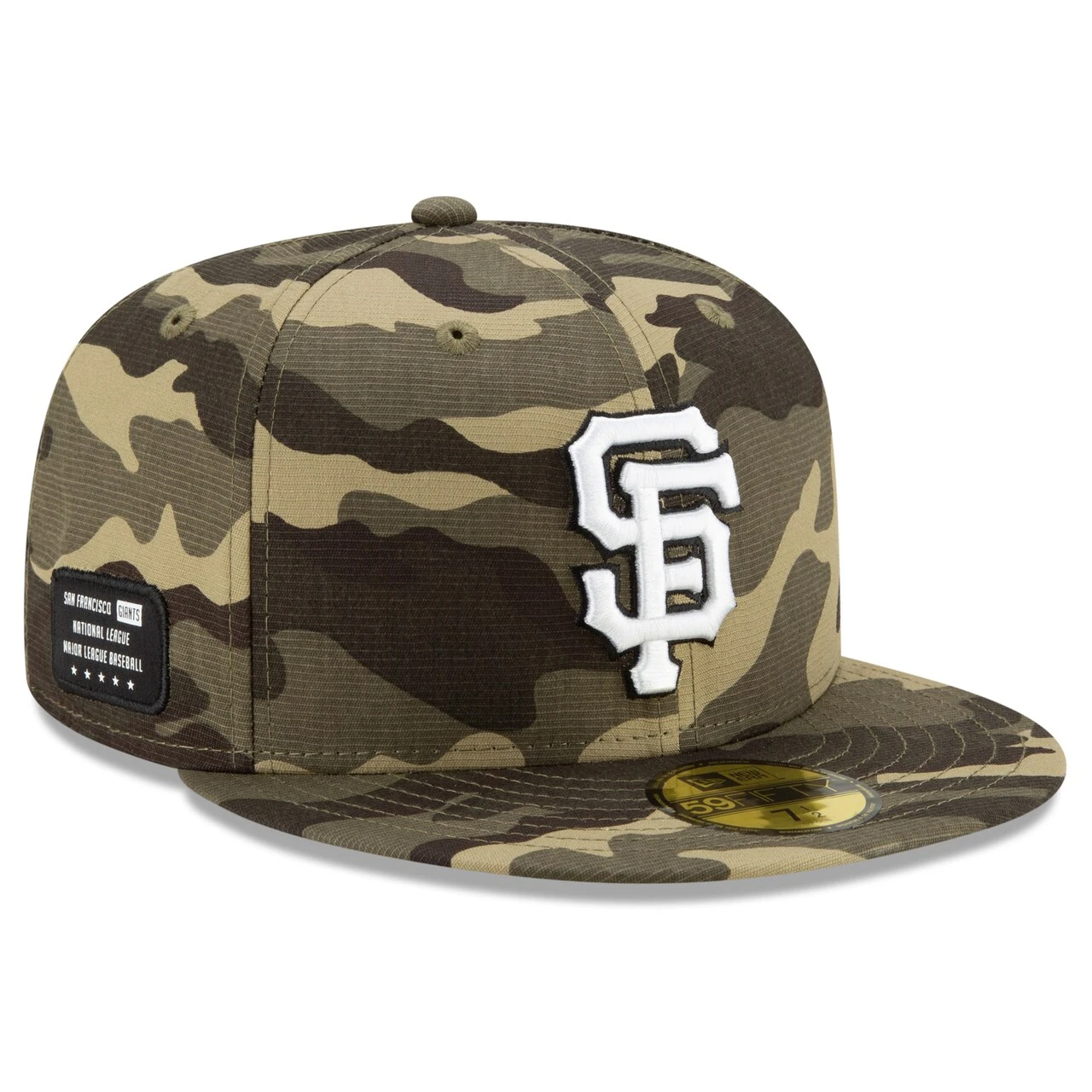 Men's San Francisco Giants New Era Camo 2021 Armed Forces Day On-Field 59FIFTY Fitted Hat 3 Men's San Francisco Giants New Era Camo 2021 Armed Forces Day On-Field 59FIFTY Fitted Hat